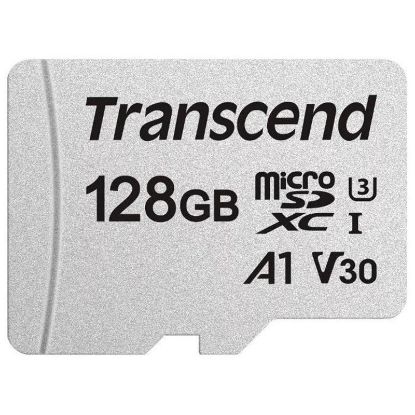  Зображення Карта пам'яті Transcend microSD 128GB C10 UHS-I R100/W40MB/s + SD 